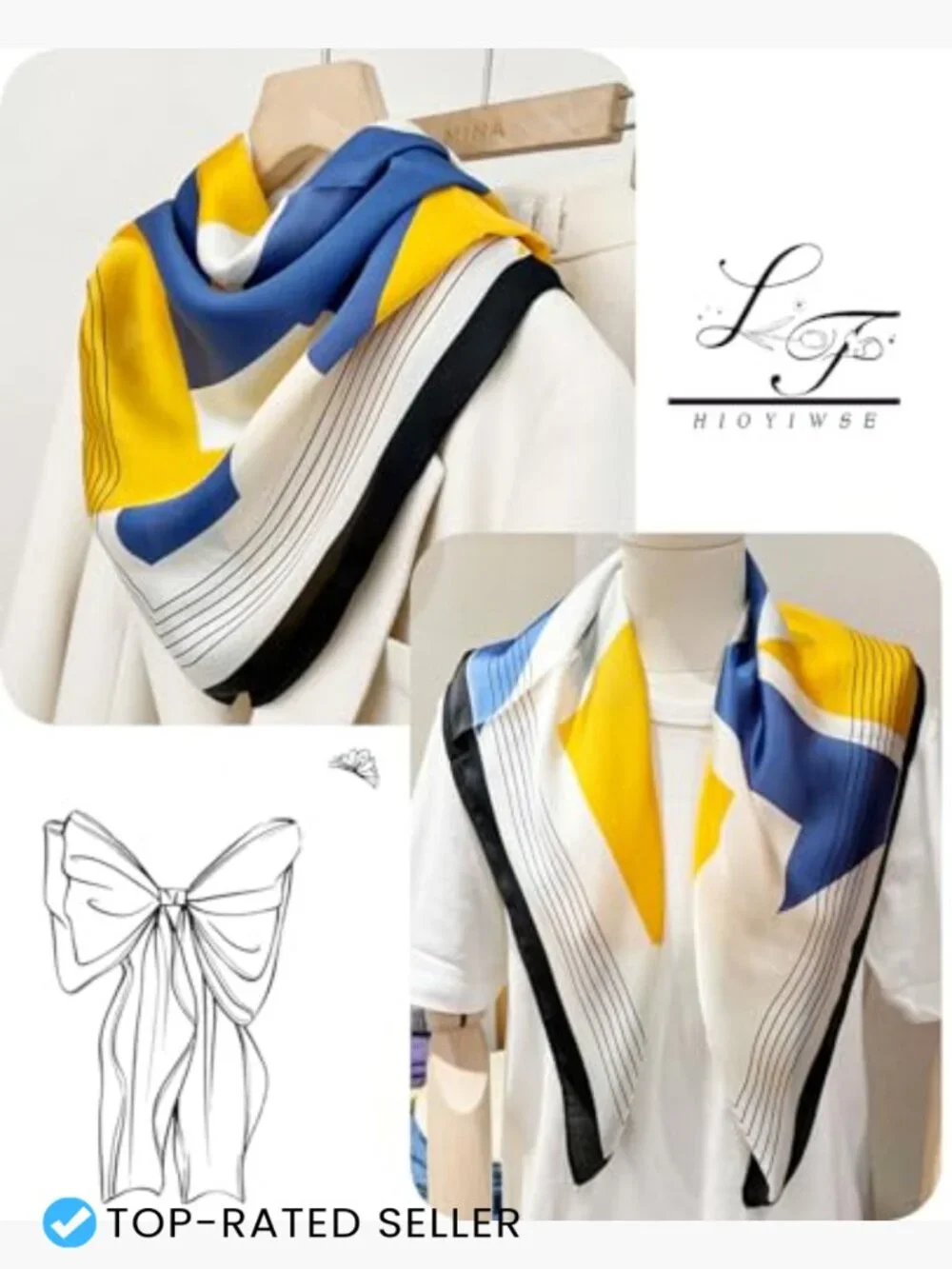 Satin Bandana Head Scarf Lightweight Fashion Wrap Silk Sleeping Hair Scarf
